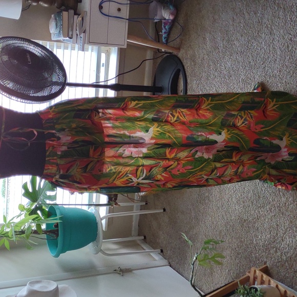 Boohoo TROPICANA CUT OUT MAXI BEACH DRESS Sz Small - Picture 6 of 7